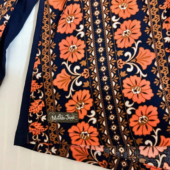 Matilda Jane Floral Top Blouse Floret Pintuck Peasant Women’s Small - Picture 8 of 16